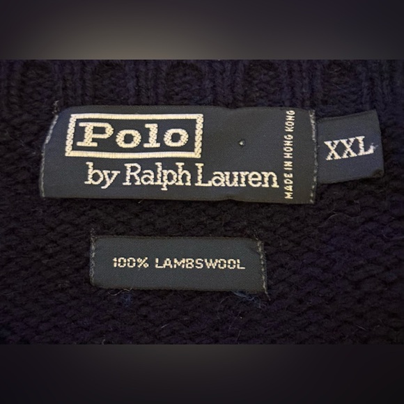 Polo Ralph Lauren Vintage Y2K American Flag 🇺🇸 Lambswool Sweater,Size-XXL,Unisex - Picture 4 of 5